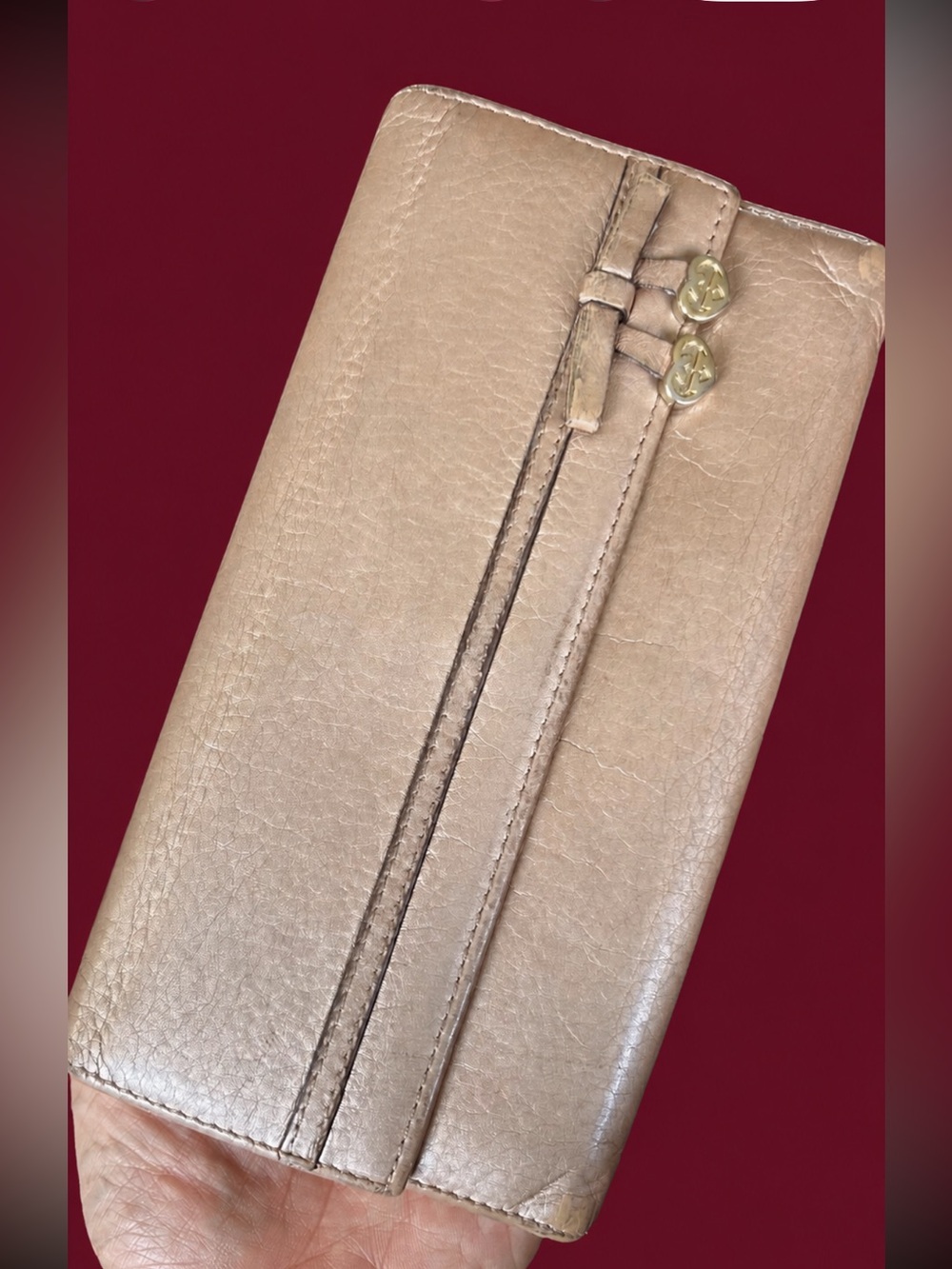 GUCCI Vintage Leather Continental wallet GUC